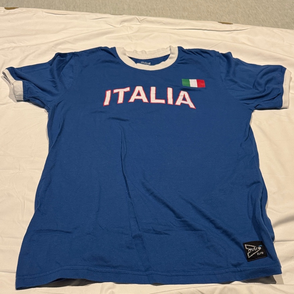 Italia Blue Short Sleeve Tee